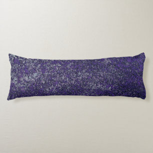 Dark Royal Purple Rusted Metal Texture Abstract Body Pillow