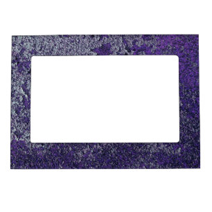Dark Royal Purple Rusted Metal Texture Abstract Magnetic Frame