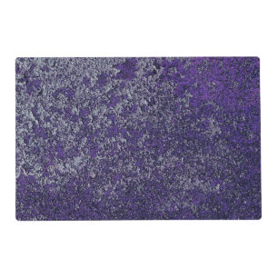 Dark Royal Purple Rusted Metal Texture Abstract Placemat