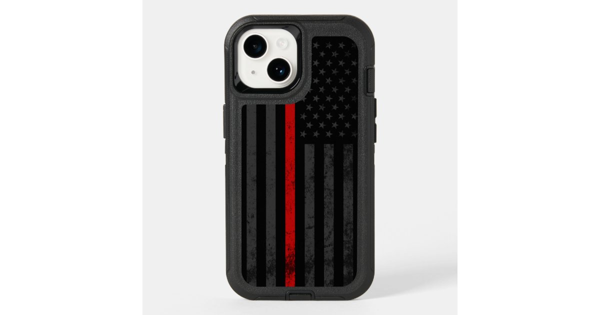 Dark & Rugged Style Fire Fighter Flag Otterbox iPhone Case Zazzle