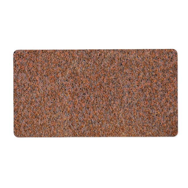 Dark rust label (Front)
