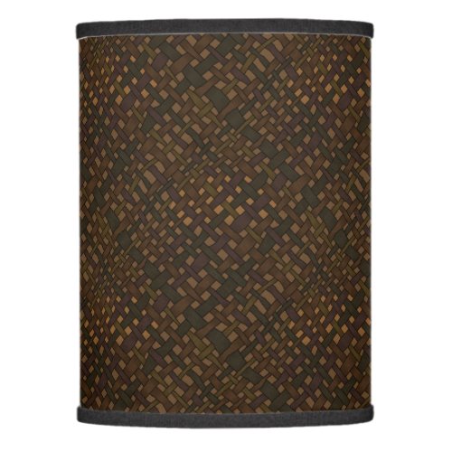 Dark Rustic Burlap with Golden Glow Lamp Shade