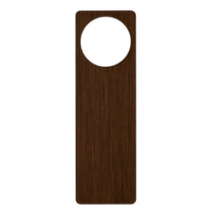 Dark Rustic Grainy Wood Background Door Hanger