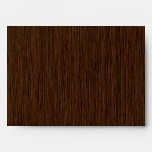 Dark Rustic Grainy Wood Background Envelope (Front)