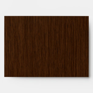 Dark Rustic Grainy Wood Background Envelope