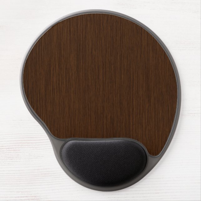 Dark Rustic Grainy Wood Background Gel Mouse Pad (Front)