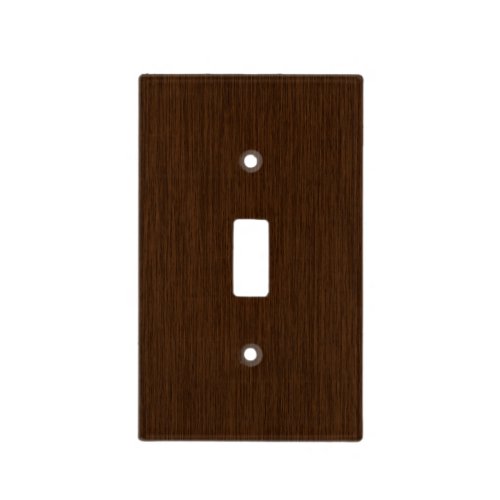 Dark Rustic Grainy Wood Background Light Switch Cover