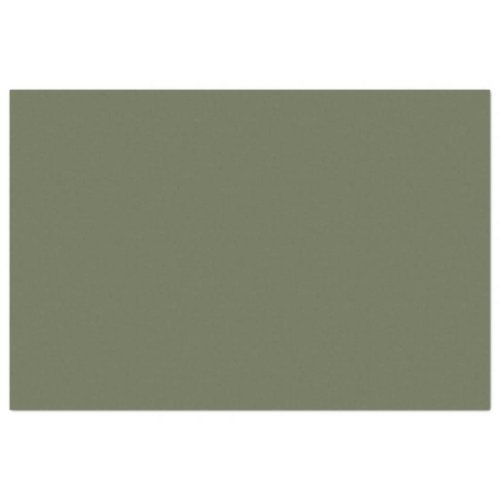 Dark Sage Green Elegant Neutral Solid Plain Color Tissue Paper