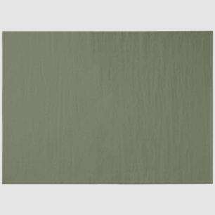 Dark Sage Green Elegant Neutral Solid Plain Color Tissue Paper