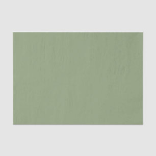 Dark Sage Green Solid Simple Tissue Paper