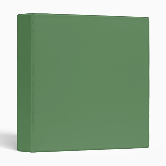Dark sage (solid color) 3 ring binder (Front/Spine)