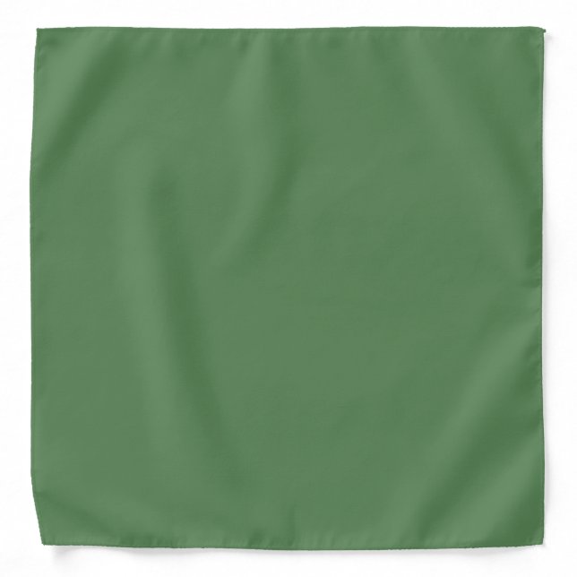 Dark sage (solid color) bandana (Front)