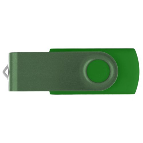  Dark sage solid color Flash Drive