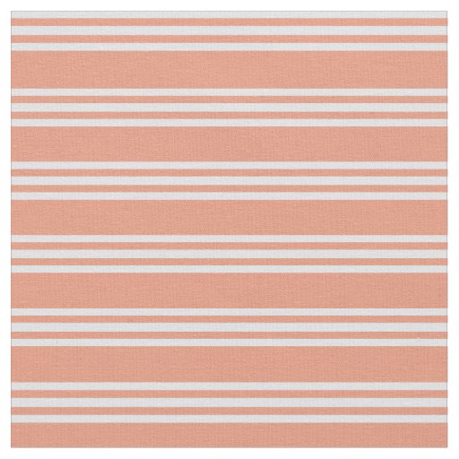 Dark Salmon and Lavender Stripes Fabric