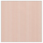 [ Thumbnail: Dark Salmon and White Pattern of Stripes Fabric ]