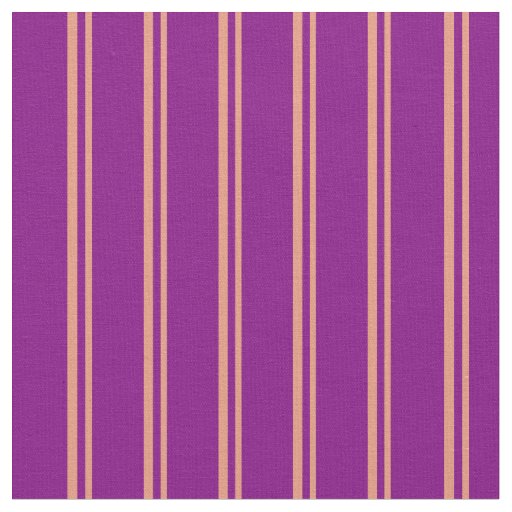 Dark Salmon & Purple Colored Lined Pattern Fabric
