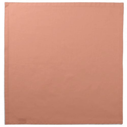 Dark Salmon Solid Color Cloth Napkin