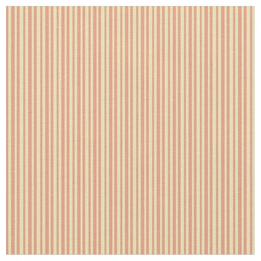 Dark Salmon & Tan Lines/Stripes Pattern Fabric
