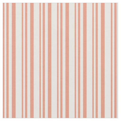 Dark Salmon & White Colored Pattern Fabric