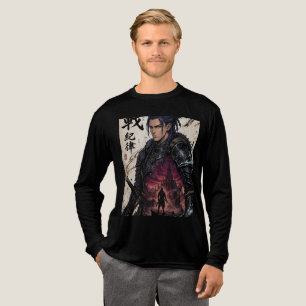 Dark Samurai Fantasy Warrior Graphic T-Shirt Tri-Blend Shirt