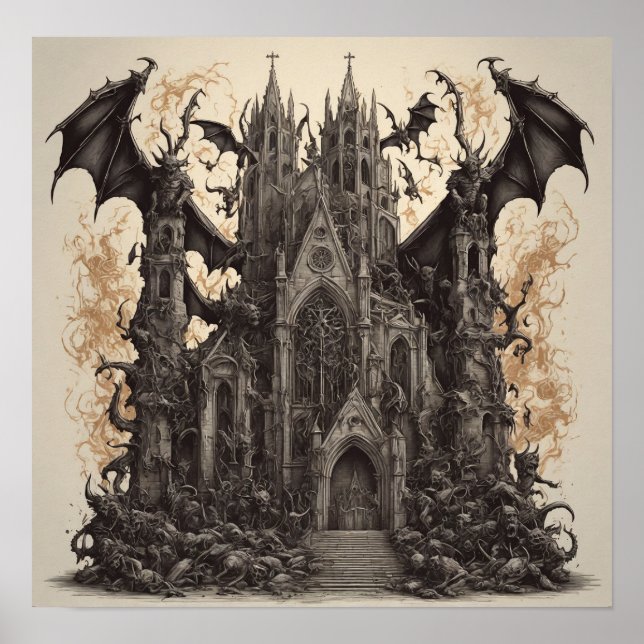 Dark Sanctum: Unleash Your Metal Soul with Gothic  Poster (Front)