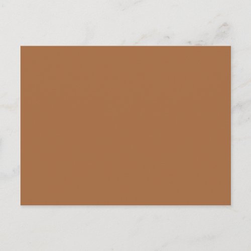 Dark Sandy Beige Coffee Caramel Brown Color Only Postcard