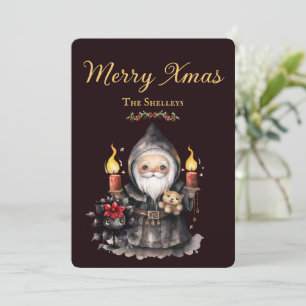 Dark Santa Christmas Holiday Card