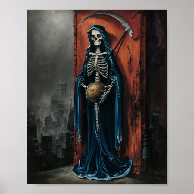 Dark Santa Muerte Poster (Front)