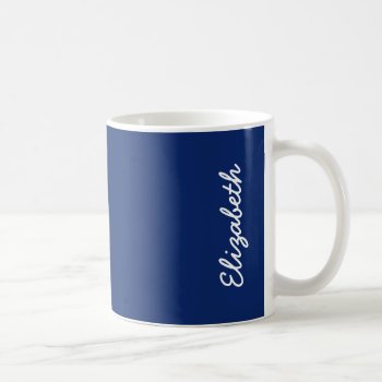Dark Sapphire Solid Color Coffee Mug by SimplyColor at Zazzle