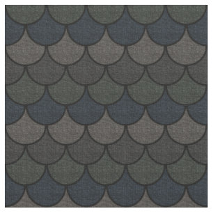 Dark Scalloped Dragon Scale Pattern Fabric