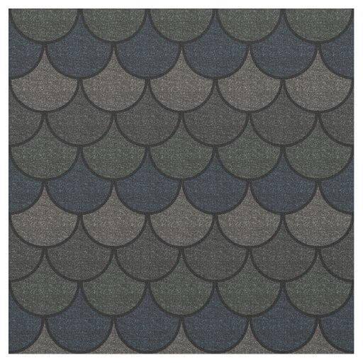 Dark Scalloped Dragon Scale Pattern Fabric