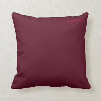 Dark Scarlet Bordeaux Throw Pillow