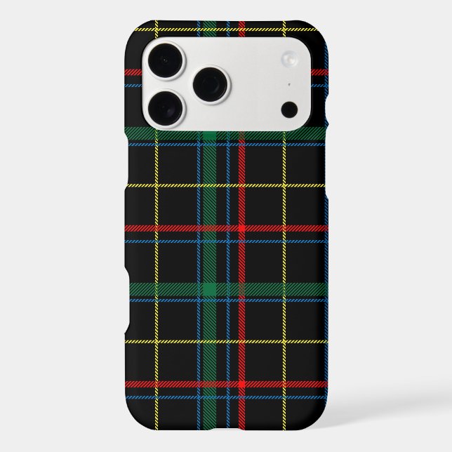 Dark Scottish Tartan Plaid Seamless Pattern Iphone Case (Back)