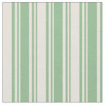 [ Thumbnail: Dark Sea Green and Beige Colored Striped Pattern Fabric ]