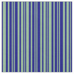 [ Thumbnail: Dark Sea Green and Blue Colored Pattern Fabric ]