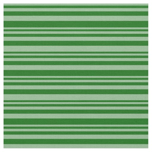 Dark Sea Green and Dark Green Stripes Fabric