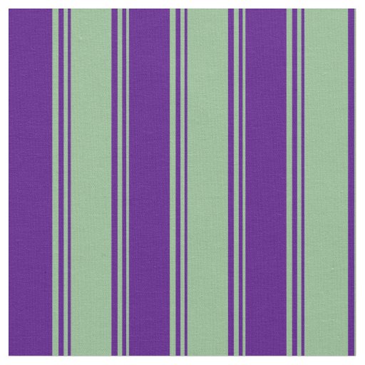 Dark Sea Green and Indigo Lines Pattern Fabric