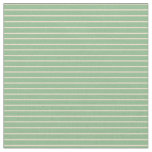 [ Thumbnail: Dark Sea Green and Tan Stripes/Lines Pattern Fabric ]