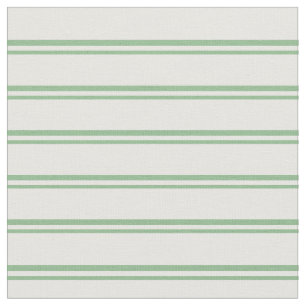 Dark Sea Green and White Pattern Fabric