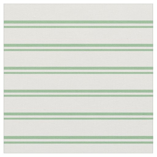 Dark Sea Green and White Pattern Fabric