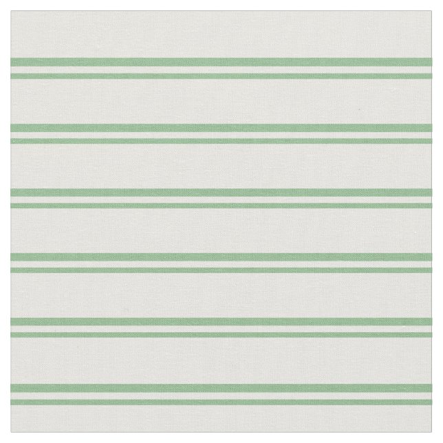 Dark Sea Green and White Pattern Fabric (Close Up)