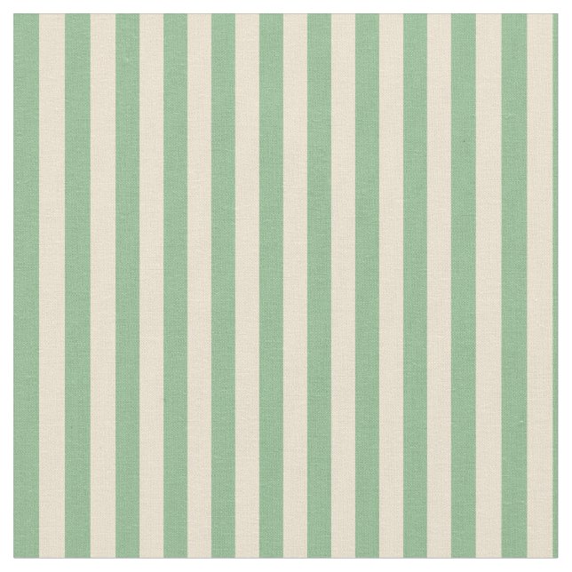 Dark Sea Green & Beige Pattern Fabric (Close Up)