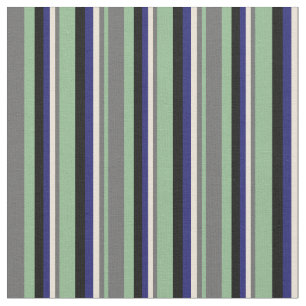 Dark Sea Green, Gray, Bisque, Midnight Blue, Black Fabric