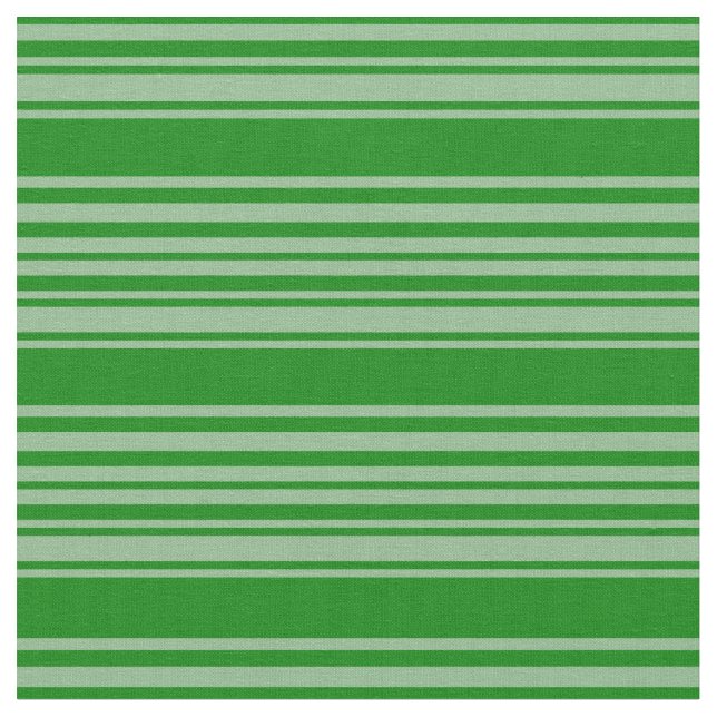Dark Sea Green & Green Striped Pattern Fabric (Close Up)