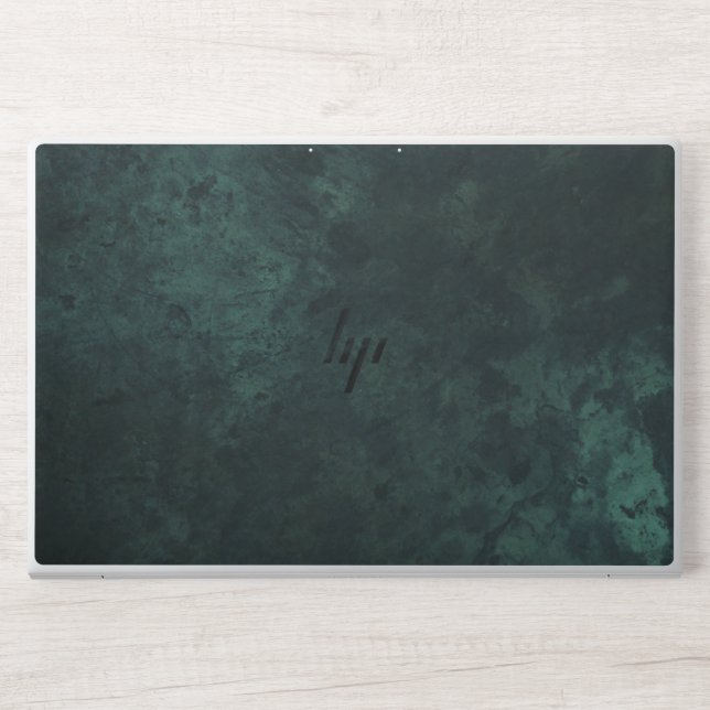 Dark sea green HP laptop skin (Front)