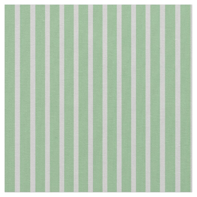 Dark Sea Green & Light Gray Stripes Pattern Fabric (Close Up)