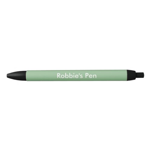 Dark Sea Green Personalized Black Ink Pen