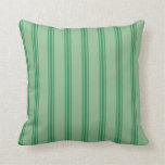 [ Thumbnail: Dark Sea Green & Sea Green Pattern Throw Pillow ]