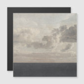 Dark sea, Oil on canvas, vintage art, (Front/Back)