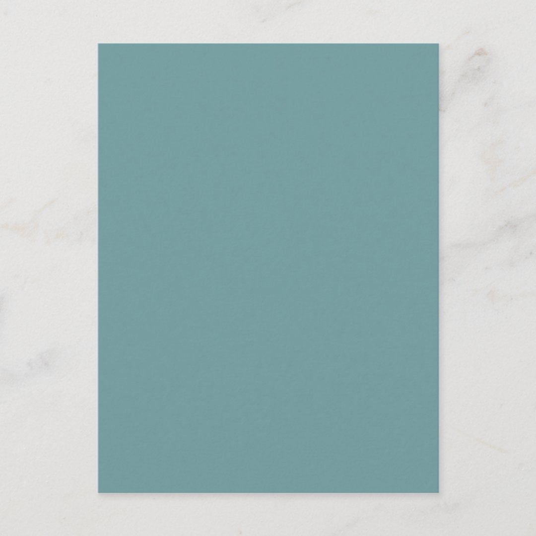 Dark Seafoam Blue Green Color Trend Sea Foam Postcard | Zazzle